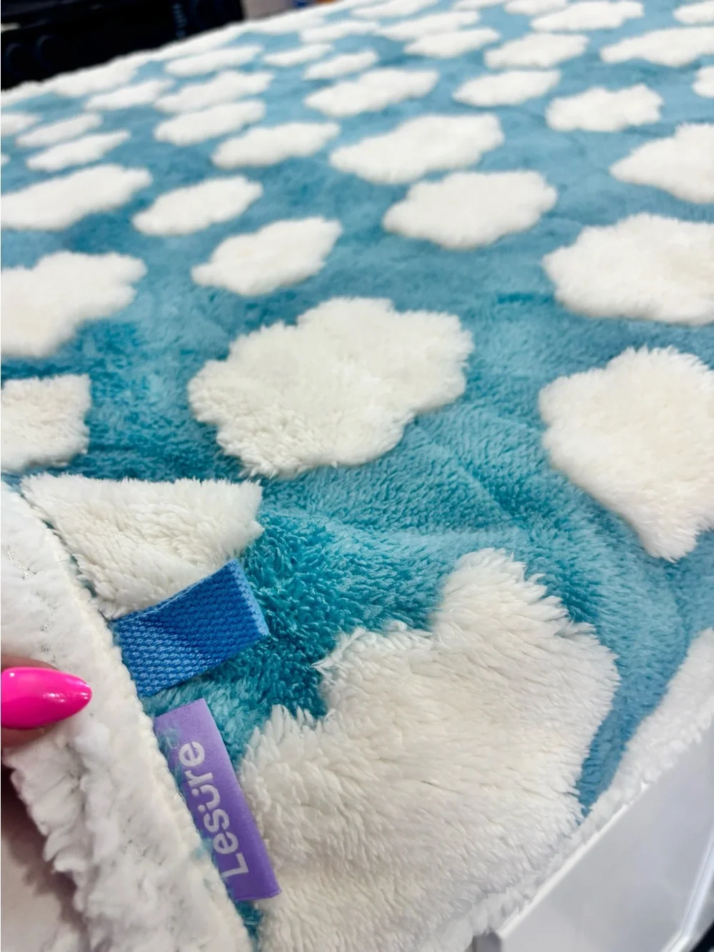 WATERPROOF BLUE CLOUDS PET BLANKET BEDSURE